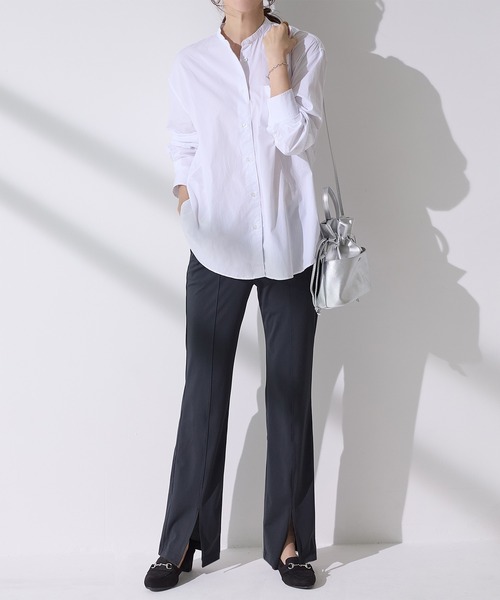 ReDial(リダイアル)の「裾スリットパンツ(その他パンツ・レディース・ブラック・M/L/MT/LT)」の4枚目の写真