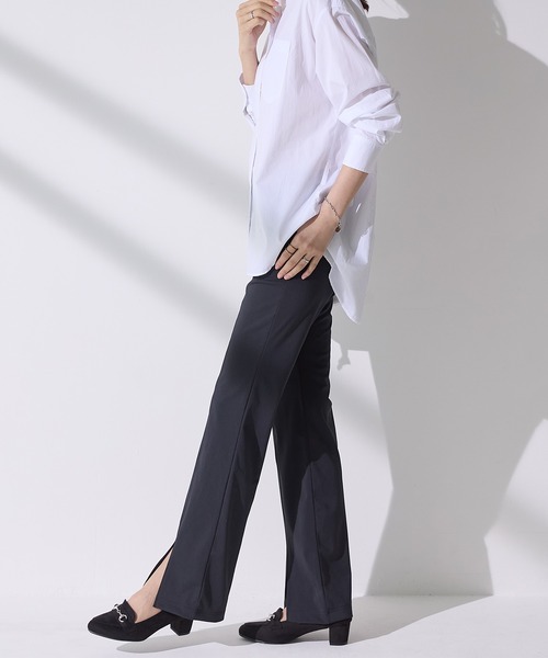 ReDial(リダイアル)の「裾スリットパンツ(その他パンツ・レディース・ブラック・M/L/MT/LT)」の5枚目の写真