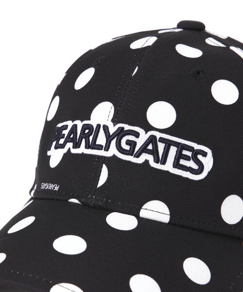 PEARLY GATES（パーリーゲイツ）の「【PEARLY GATES】ランダムドット柄キャップ (UNISEX)（キャップ・レディース・ダークブルー・FREE）」の6枚目の写真