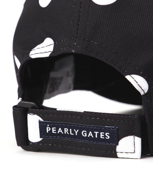 PEARLY GATES（パーリーゲイツ）の「【PEARLY GATES】ランダムドット柄キャップ (UNISEX)（キャップ・レディース・ダークブルー・FREE）」の7枚目の写真