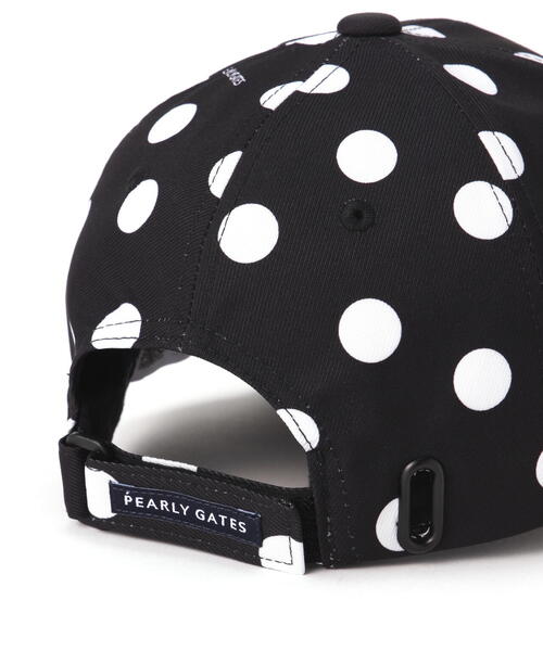 PEARLY GATES（パーリーゲイツ）の「【PEARLY GATES】ランダムドット柄キャップ (UNISEX)（キャップ・レディース・ダークブルー・FREE）」の9枚目の写真