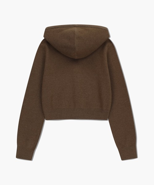 MARITHE + FRANCOIS GIRBAUD(マリテフランソワジルボー)の「W CLASSIC LOGO CROP KNIT HOODIE ZIPUP(パーカー・レディース・Black/Navy/ブラウン/アイボリー・SMALL/MEDIUM)」の20枚目の写真