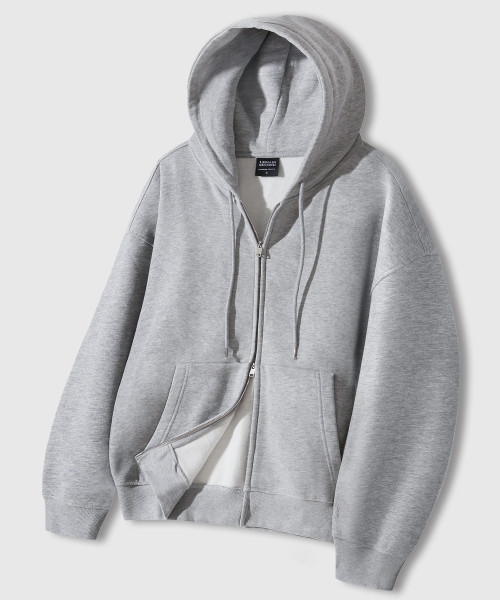 LEMAIN SECOND（リメインセカンド）の「2WAY OVERFIT SWEAT HOOD ZIP-UP [GRAY] - FLEECE ver（パーカー・レディース・その他・X-LARGE/MEDIUM/LARGE）」の8枚目の写真