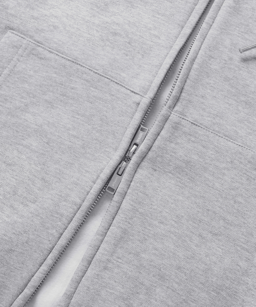 LEMAIN SECOND（リメインセカンド）の「2WAY OVERFIT SWEAT HOOD ZIP-UP [GRAY] - FLEECE ver（パーカー・レディース・その他・X-LARGE/MEDIUM/LARGE）」の2枚目の写真