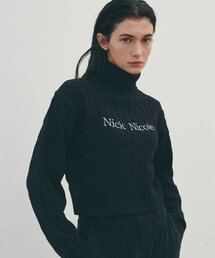 NICOLE RIBBED TURTLENECK KNIT_BLACK