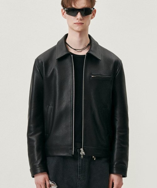 【DOFFJASON】牛革 シングルライダースジャケット Sサイズ 未使用 牛革シングルジャケット（ライダースジャケット）｜DOFFJASON（ドフ