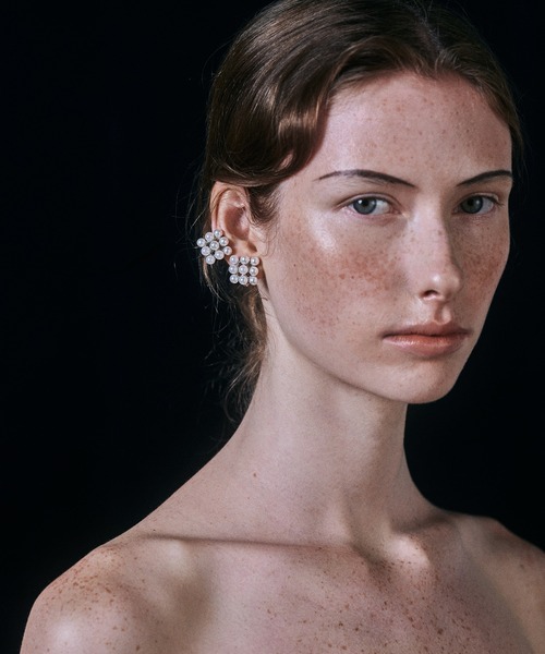 IRIS47(イリスフォーセブン)の「【IRIS 47】petit axis earring/プチ アクシス イヤリング BO222(イヤリング・レディース・ホワイト・FREE)」の5枚目の写真