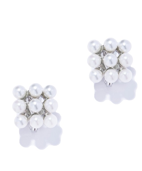 IRIS47(イリスフォーセブン)の「【IRIS 47】petit axis earring/プチ アクシス イヤリング BO222(イヤリング・レディース・ホワイト・FREE)」の6枚目の写真