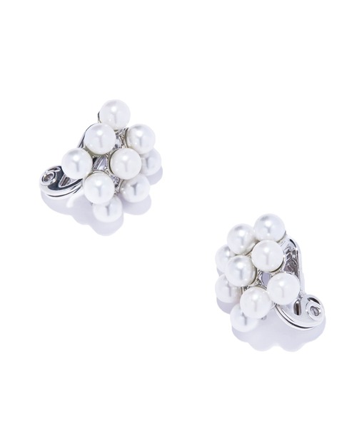 IRIS47(イリスフォーセブン)の「【IRIS 47】petit axis earring/プチ アクシス イヤリング BO222(イヤリング・レディース・ホワイト・FREE)」の2枚目の写真