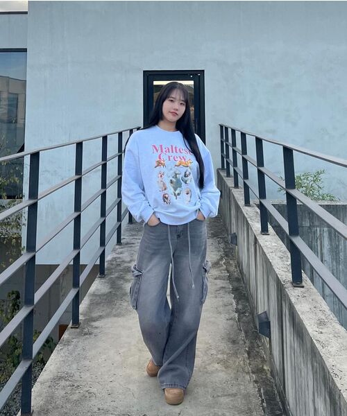 WaiKei（ワイケイ）の「マルチーズクルー スウェット ブラック（スウェット・レディース・その他・2/1）」の6枚目の写真