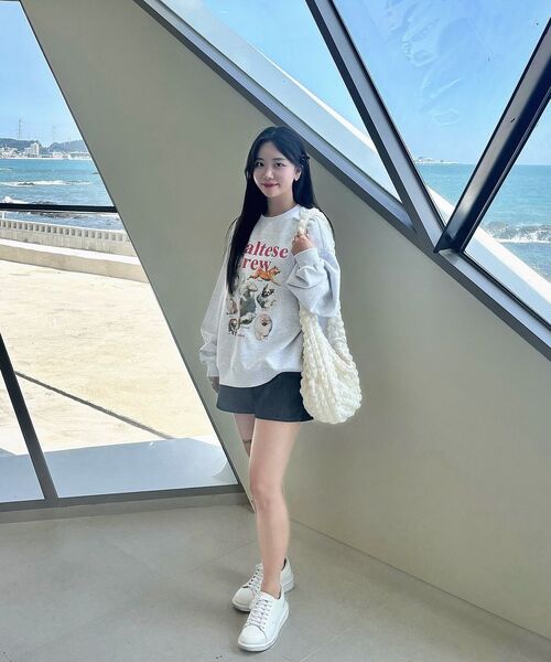 WaiKei（ワイケイ）の「マルチーズクルー スウェット ブラック（スウェット・レディース・その他・2/1）」の7枚目の写真