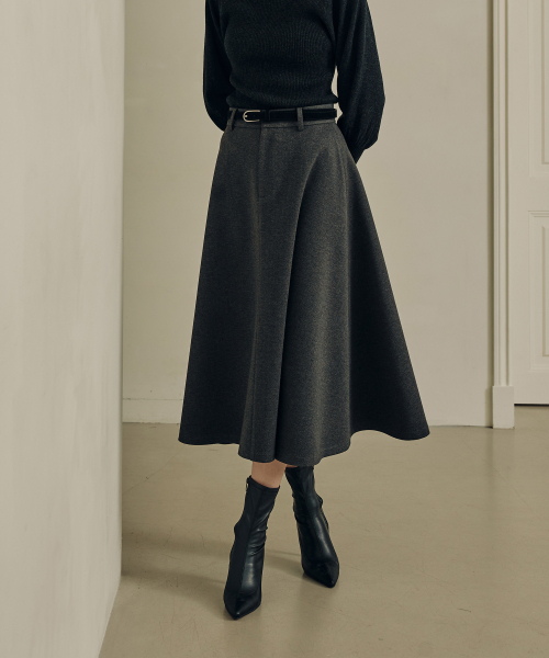 ZEROSTREET（ゼロストリート）の「ルゼロヘリンボーンAラインフレアスカート（スカート・レディース・グレー系・SMALL/MEDIUM/LARGE）」の3枚目の写真