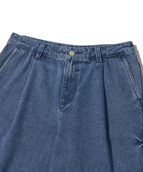 URBANDTYPE(アーバンディタイプ)の「カーブドミンゴウォッシングバミューダパンツ_インディゴ(デニムパンツ・レディース・その他・SMALL/MEDIUM/LARGE)」の4枚目の写真