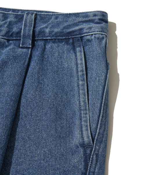 URBANDTYPE(アーバンディタイプ)の「カーブドミンゴウォッシングバミューダパンツ_インディゴ(デニムパンツ・レディース・その他・SMALL/MEDIUM/LARGE)」の6枚目の写真
