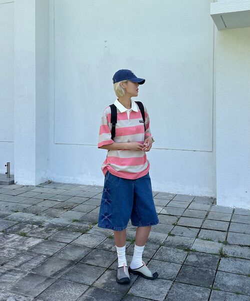 URBANDTYPE(アーバンディタイプ)の「カーブドミンゴウォッシングバミューダパンツ_インディゴ(デニムパンツ・レディース・その他・SMALL/MEDIUM/LARGE)」の10枚目の写真