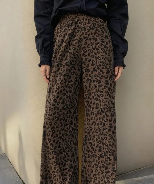 meJane（ミージェーン）の「レオパード柄 ワイドパンツ（その他パンツ・レディース・レオパード・S/M/L）」の3枚目の写真