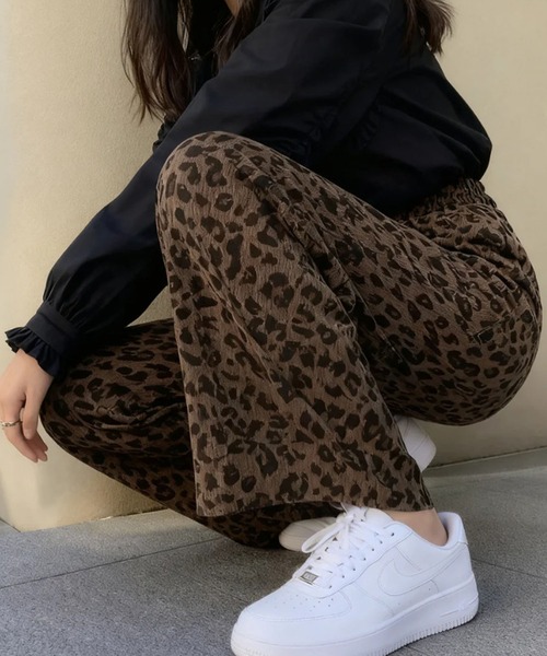 meJane（ミージェーン）の「レオパード柄 ワイドパンツ（その他パンツ・レディース・レオパード・S/M/L）」の4枚目の写真