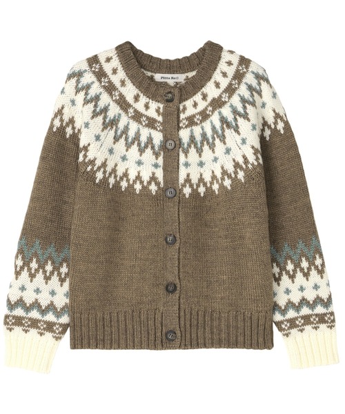 TOKYO SHIRTS（トウキョウシャツ）の「【Pitta Re:)】  求心 ジャカード カーディガン（カーディガン/ボレロ・レディース・ブラック/ブラウン・M/L）」の10枚目の写真