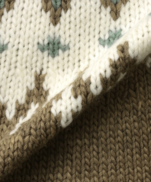 TOKYO SHIRTS（トウキョウシャツ）の「【Pitta Re:)】  求心 ジャカード カーディガン（カーディガン/ボレロ・レディース・ブラック/ブラウン・M/L）」の14枚目の写真