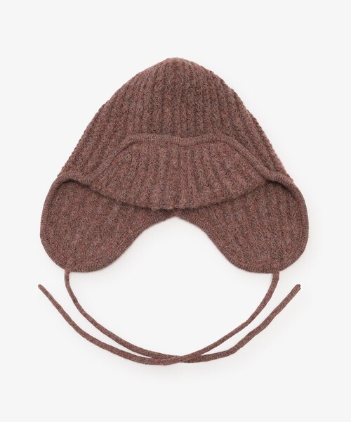 Afternoon Tea(アフタヌーンティー)の「ニットフライトハット(ハット・レディース・レッド/グレー・ONE SIZE)」の2枚目の写真