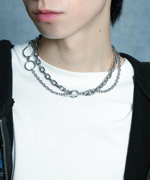 WEGO(ウィゴー)の「WEGO/コンビネーションチェーンチョーカー(チョーカー・メンズ・その他1/その他2/その他3・FREE)」の9枚目の写真