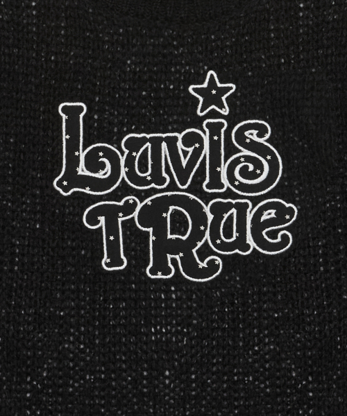 LUVISTRUE(ラヴイズトゥルー)の「IM STAR PATCH KNIT(BLACK)(ニット/セーター・レディース・その他・FREE)」の5枚目の写真