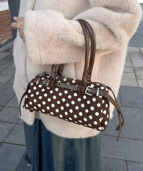 UNE MANSION(ユヌマンション)の「【カバンのサイズが選べる】トレンドドットパターンミニバッグ(ショルダーバッグ・レディース・ホワイト系その他/ホワイト系その他2/ブラック系その他/ブラック系その他2/ブラウン系その他/ブラウン系その他2・ONESIZE)」の18枚目の写真