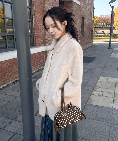 UNE MANSION(ユヌマンション)の「【カバンのサイズが選べる】トレンドドットパターンミニバッグ(ショルダーバッグ・レディース・ホワイト系その他/ホワイト系その他2/ブラック系その他/ブラック系その他2/ブラウン系その他/ブラウン系その他2・ONESIZE)」の20枚目の写真