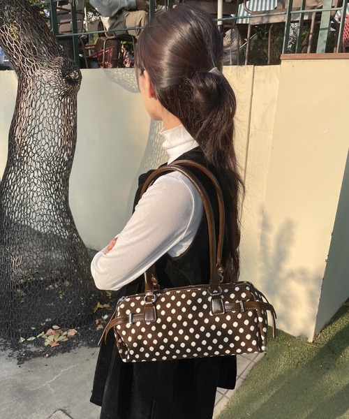 UNE MANSION(ユヌマンション)の「【カバンのサイズが選べる】トレンドドットパターンミニバッグ(ショルダーバッグ・レディース・ホワイト系その他/ホワイト系その他2/ブラック系その他/ブラック系その他2/ブラウン系その他/ブラウン系その他2・ONESIZE)」の13枚目の写真