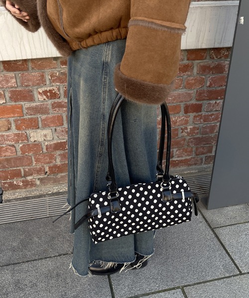 UNE MANSION(ユヌマンション)の「【カバンのサイズが選べる】トレンドドットパターンミニバッグ(ショルダーバッグ・レディース・ホワイト系その他/ホワイト系その他2/ブラック系その他/ブラック系その他2/ブラウン系その他/ブラウン系その他2・ONESIZE)」の10枚目の写真