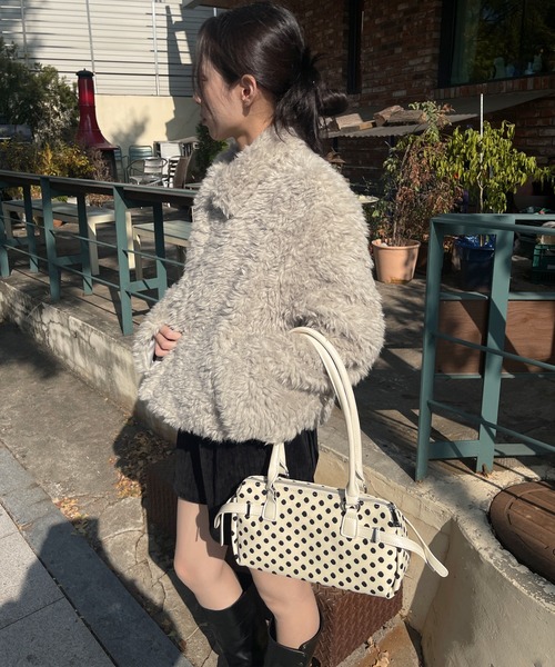 UNE MANSION(ユヌマンション)の「【カバンのサイズが選べる】トレンドドットパターンミニバッグ(ショルダーバッグ・レディース・ホワイト系その他/ホワイト系その他2/ブラック系その他/ブラック系その他2/ブラウン系その他/ブラウン系その他2・ONESIZE)」の21枚目の写真