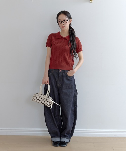 UNE MANSION（ユヌマンション）の「【カバンのサイズが選べる】トレンドドットパターンミニバッグ（ショルダーバッグ・レディース・ブラウン系その他2/ブラック系その他/ホワイト系その他2/ブラウン系その他/ブラック系その他2/ホワイト系その他・ONESIZE）」の12枚目の写真