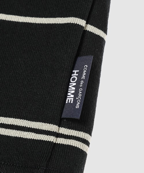 COMME des GARCONS HOMME(コム デ ギャルソン・オム)の「COTTON BORDER POCKET TEE(Tシャツ/カットソー・メンズ・ブラック×グレー/ベージュ系その他/ホワイト×ブラック・S/M/L/XL)」の6枚目の写真
