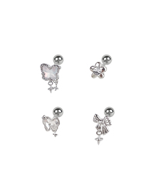 VVV（ブイブイブイ）の「[SET] オーロラバタフライリボンピアス（ピアス（両耳用））」