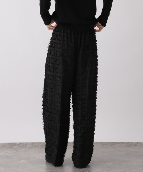 studio CLIP（スタディオクリップ）の「《ウタオ》カットジャカードパンツ（その他パンツ・レディース・ブラック/サンドグレー・FREE）」の11枚目の写真