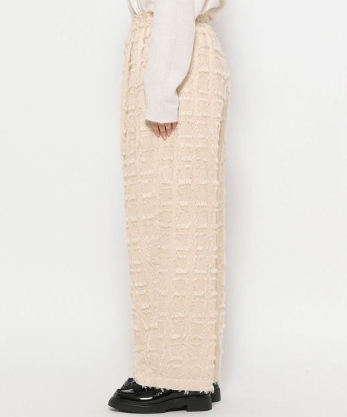 studio CLIP（スタディオクリップ）の「《ウタオ》カットジャカードパンツ（その他パンツ・レディース・ブラック/サンドグレー・FREE）」の14枚目の写真