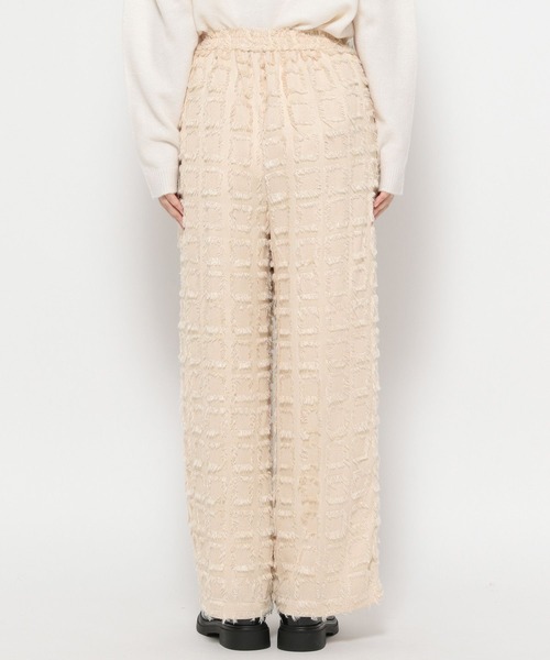 studio CLIP（スタディオクリップ）の「《ウタオ》カットジャカードパンツ（その他パンツ・レディース・ブラック/サンドグレー・FREE）」の15枚目の写真