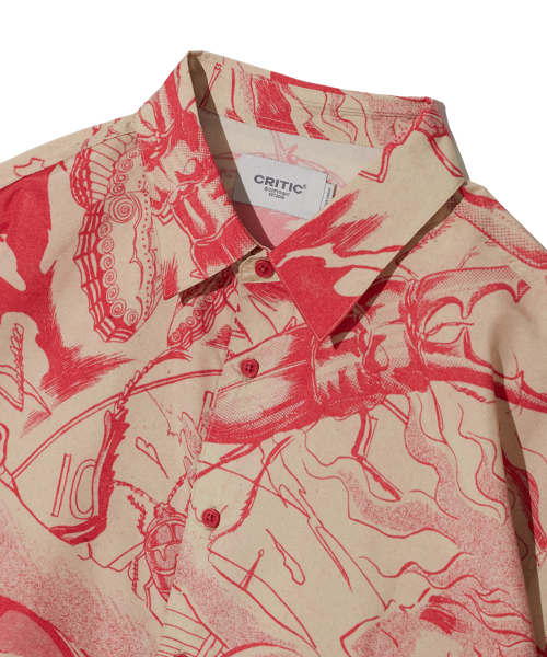 CRITIC（クリティック）の「CRITIC x INSECT BOY GRAPHIC SHIRT RED（シャツ/ブラウス・メンズ・その他・MEDIUM/LARGE/X-LARGE）」の4枚目の写真