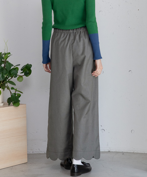 POU DOU DOU（プードゥドゥ）の「裾スカラップパンツ（その他パンツ・レディース・ブラック/グレー/ネイビー・M）」の21枚目の写真