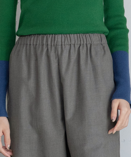 POU DOU DOU（プードゥドゥ）の「裾スカラップパンツ（その他パンツ・レディース・ブラック/グレー/ネイビー・M）」の22枚目の写真