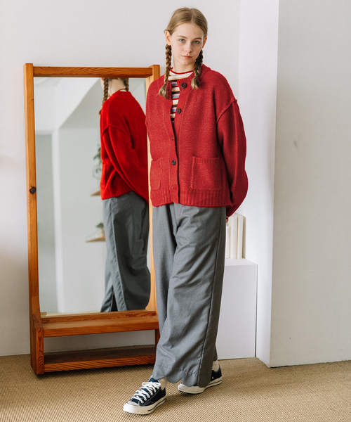 POU DOU DOU（プードゥドゥ）の「裾スカラップパンツ（その他パンツ・レディース・ブラック/グレー/ネイビー・M）」の14枚目の写真