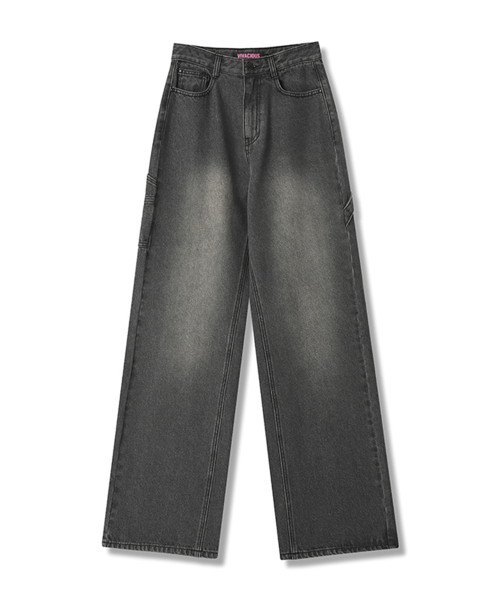 Vivacious（ビバシャス）の「Western Carpenter pants COTTON BLACK（デニムパンツ・レディース・ブラック・SMALL/LARGE/MEDIUM）」の2枚目の写真