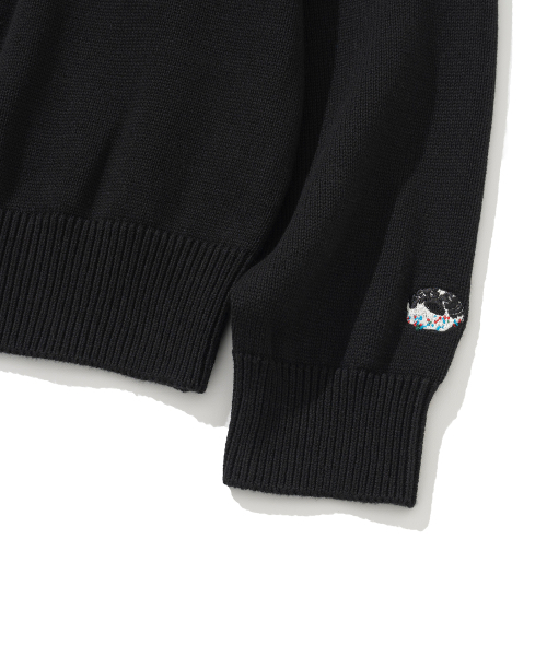 KNITTED（ニッティド）の「[NITTED X QWER DEMO] Let's Love Donut Round Knit BLACK（ニット/セーター・レディース・その他・LARGE/MEDIUM）」の7枚目の写真