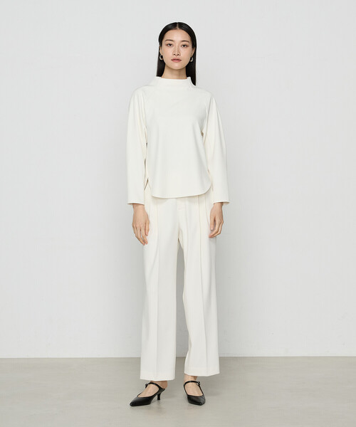 COMME CA(コムサ)の「〔 Sサイズ 〕 トリアセボディシェルピーチ プルオーバー(シャツ/ブラウス・レディース・オフホワイト/ブラック・5号)」の3枚目の写真