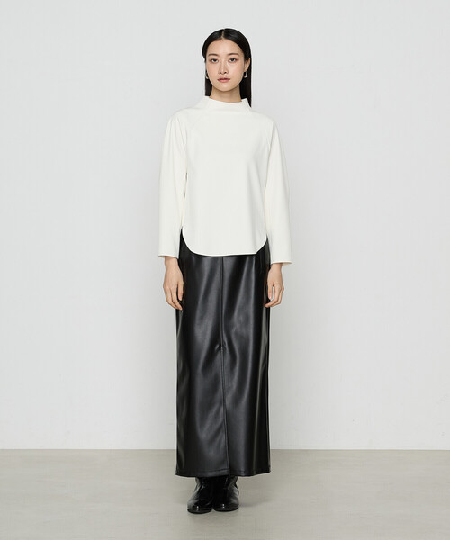 COMME CA(コムサ)の「〔 Sサイズ 〕 トリアセボディシェルピーチ プルオーバー(シャツ/ブラウス・レディース・オフホワイト/ブラック・5号)」の4枚目の写真