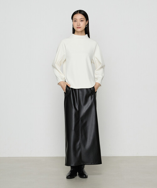 COMME CA(コムサ)の「〔 Sサイズ 〕 トリアセボディシェルピーチ プルオーバー(シャツ/ブラウス・レディース・オフホワイト/ブラック・5号)」の5枚目の写真