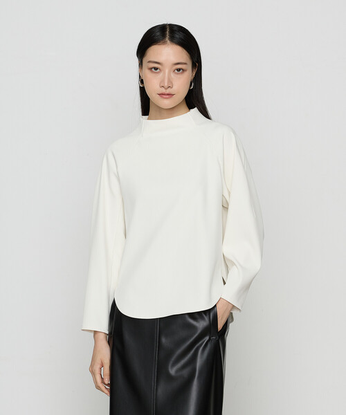 COMME CA(コムサ)の「〔 Sサイズ 〕 トリアセボディシェルピーチ プルオーバー(シャツ/ブラウス・レディース・オフホワイト/ブラック・5号)」の6枚目の写真