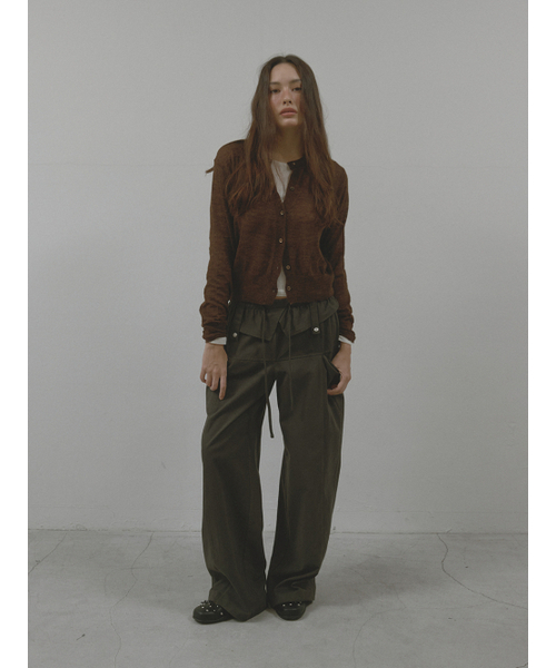 ASURA(アスラ)の「MOHAIR WOOL CARDIGAN (BROWN)(カーディガン/ボレロ・レディース・その他・OS)」の2枚目の写真