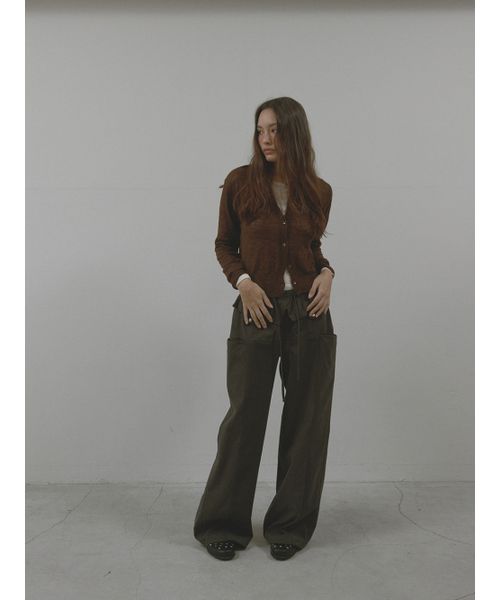 ASURA(アスラ)の「MOHAIR WOOL CARDIGAN (BROWN)(カーディガン/ボレロ・レディース・その他・OS)」の3枚目の写真