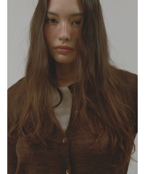 ASURA(アスラ)の「MOHAIR WOOL CARDIGAN (BROWN)(カーディガン/ボレロ・レディース・その他・OS)」の5枚目の写真